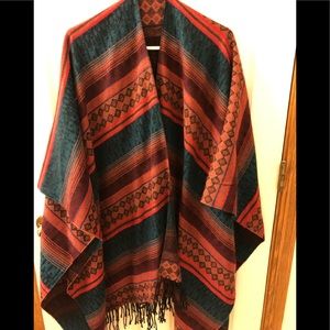 Boho blanket style Ruana